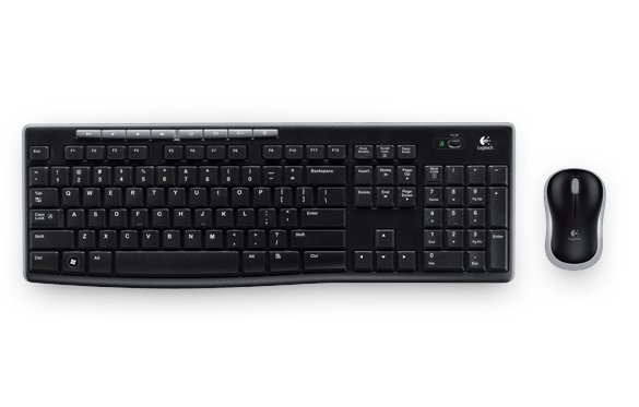 Logitech MK270 Set - Tastatur und Maus - kabellos DE - schwarz