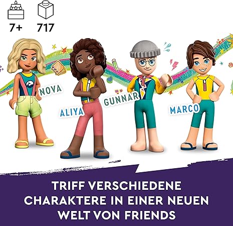 LEGO 41734 Friends Seerettungsboot Tierrettungs-Spielzeug Set mit Delfin-Tier-Figuren und U-Boot, Öko-Lernset, Spielzeug-Geschenk für Kinder, Mädchen und Jungen ab 7 Jahren