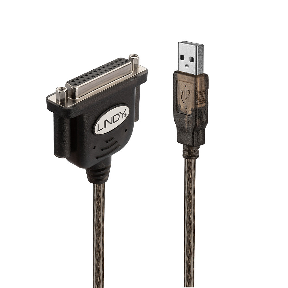 Lindy USB-/Parallelkabel - USB (M) zu DB-25 (W)