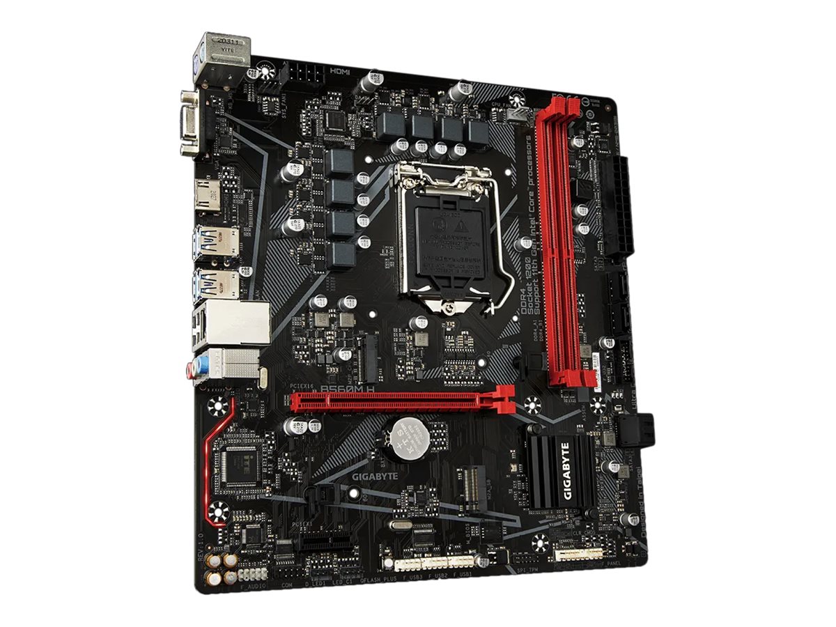 Gigabyte B560M H - 1.0 - Motherboard - micro ATX - LGA1200-Sockel - B560 Chipsatz - USB 3.2 Gen 1 - Gigabit LAN - Onboard-Grafik (CPU erforderlich)