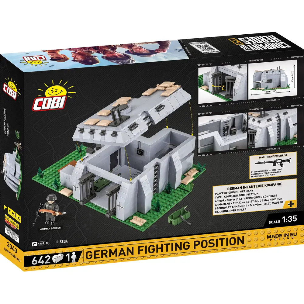 COBI-3043 - Konstruktionsspielzeug - Company of Heroes 3 - German Fighting Position