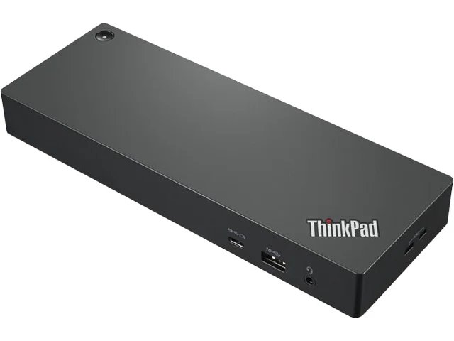 Lenovo 40B00300EU laptop-dockingstation & portreplikator Kabelgebunden Thunderbolt 4 Schwarz, Rot