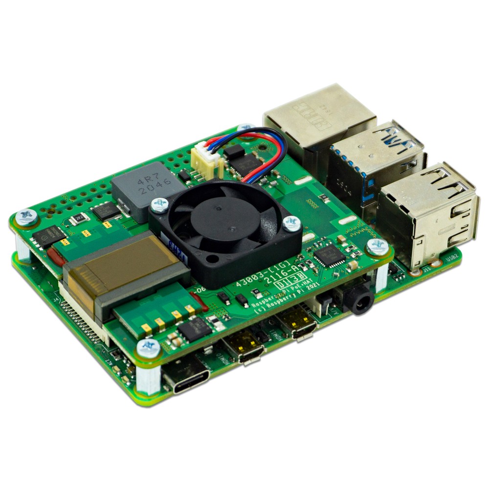 Raspberry Pi Pi PoE+ HAT - Zusätzliche Schalttafel