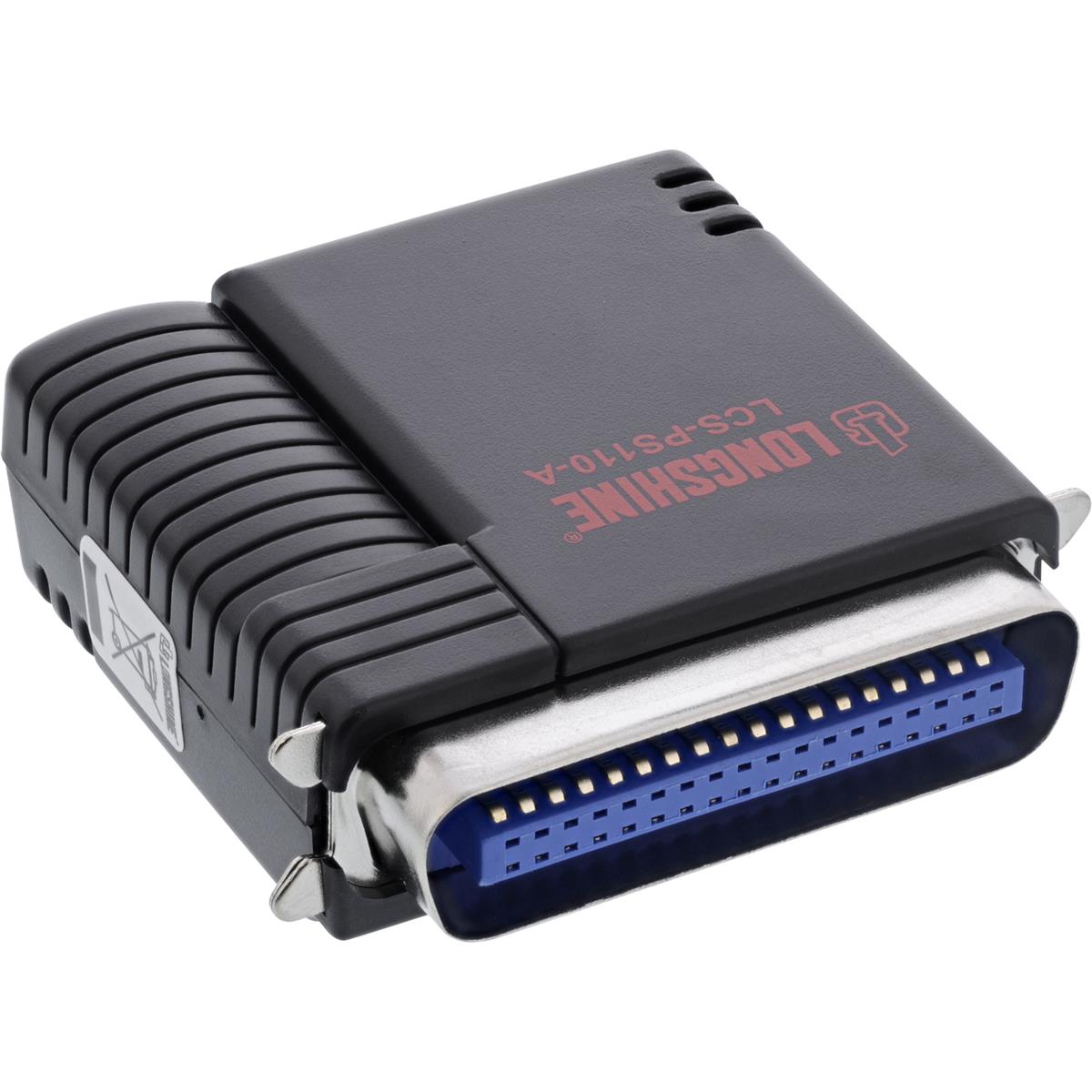 Longshine Printserver 10/100 1x Parallel small/WEB Managem.