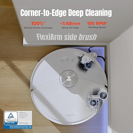 Roborock S8 MaxV Ultra Robotic Cleaner White Roborock S8 MaxV Ultra Robotic Cleaner White