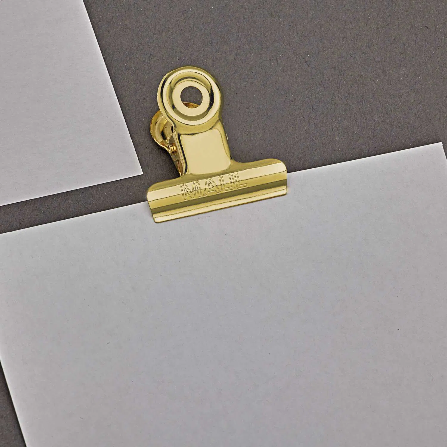 MAUL Papier-Klemmer MAULstandard, Breite 30 mm, 10 St. gold