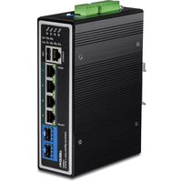 Trendnet TI-BG62I Netzwerk-Switch Managed L2+ Gigabit Ethernet (10/100/1000) Power over Ethernet (PoE) Schwarz