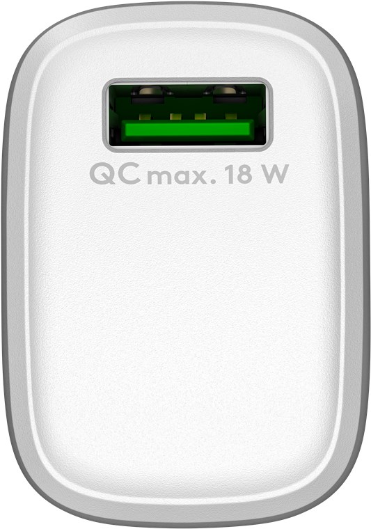 USB-Schnellladegerät QC 3.0 (18 W) weiß