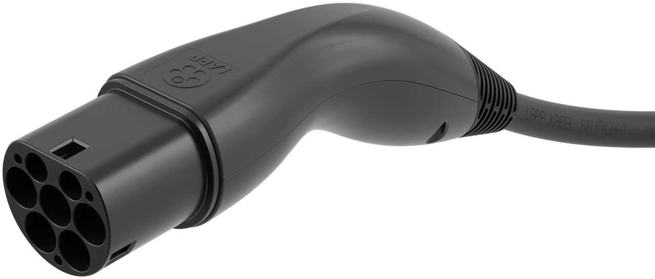 Ladekabel Typ 2, bis zu 11 kW, 7 m, schwarz Ladekabel Typ 2, bis zu 11 kW, 7 m, schwarz