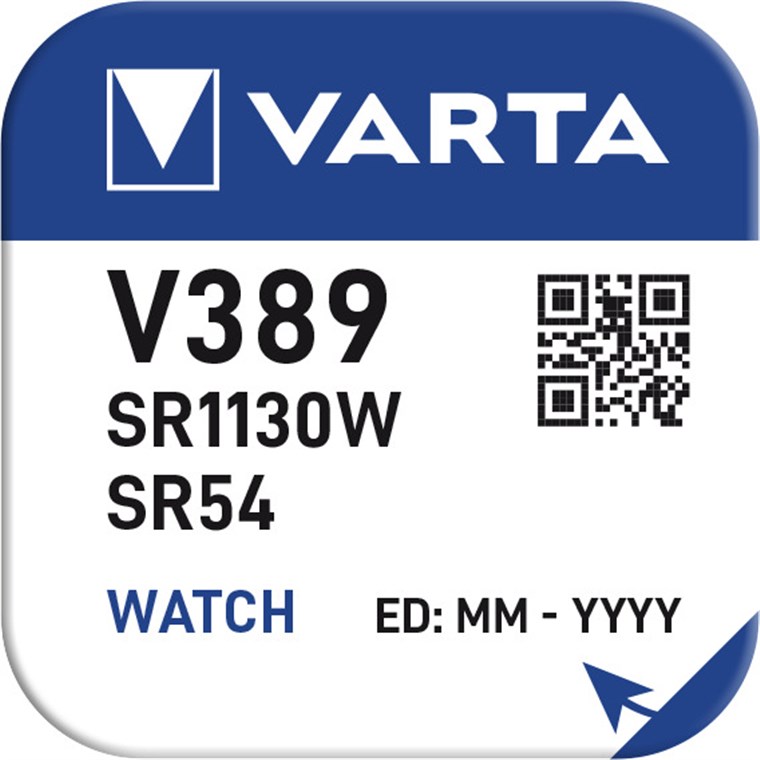 1 Varta Watch V 389 High Drain 1 Varta Watch V 389 High Drain