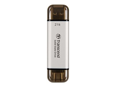 Transcend ESD310 512 GB USB Typ-A auf USB Typ-C 3.2 Gen 2 (3.1 Gen 2) Silber