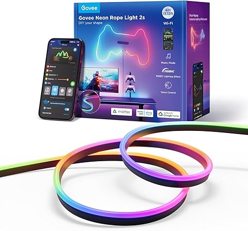 Govee RGBIC LED Neon Strip Light 4,0m black