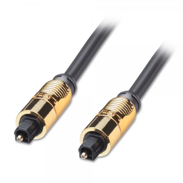Lindy 5m TosLink Audio-Kabel Schwarz, Gold