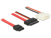 Delock SATA-Kabel - Slimline SATA (W) bis interne Stromversorgung, 4-polig, SATA