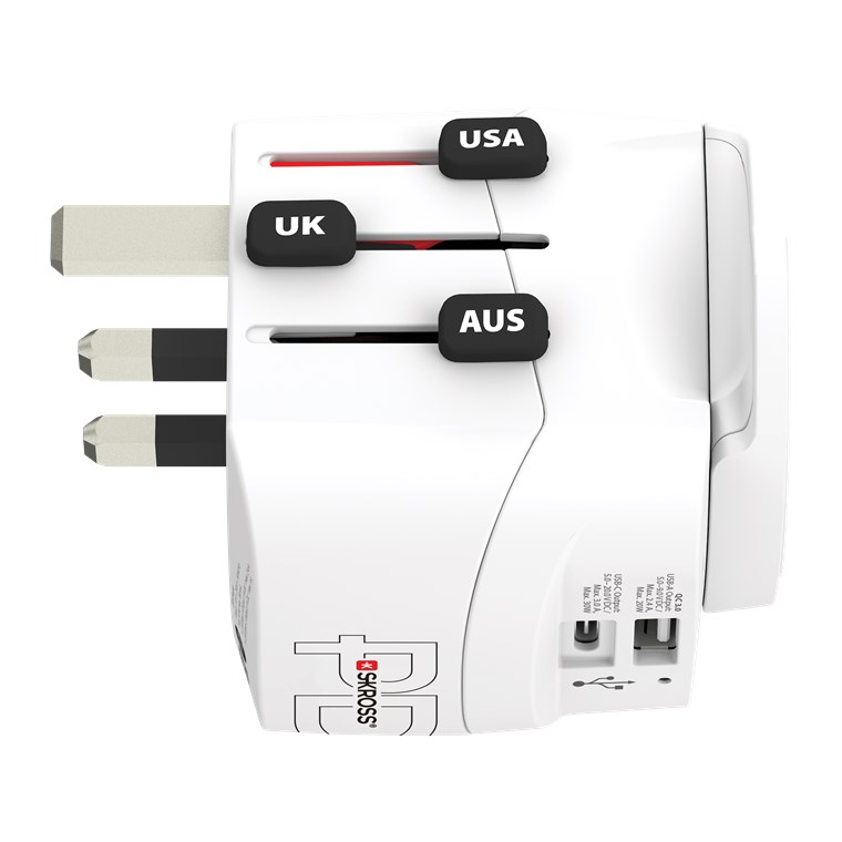 World Adapter PRO Light USB AC30PD