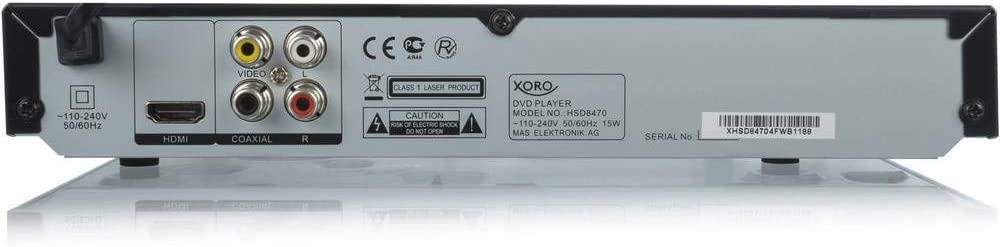 XORO HSD 8460 Lettore DVD Full HD Upscaling Nero