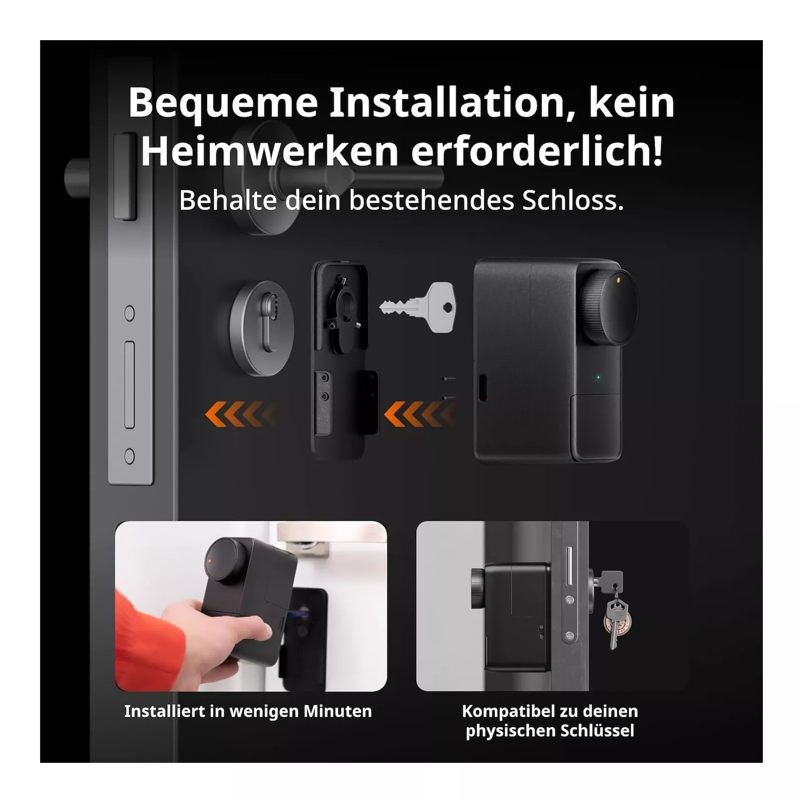 SwitchBot Smart Lock Pro elektronisches Türschloss schwarz SwitchBot Smart Lock Pro elektronisches Türschloss schwarz
