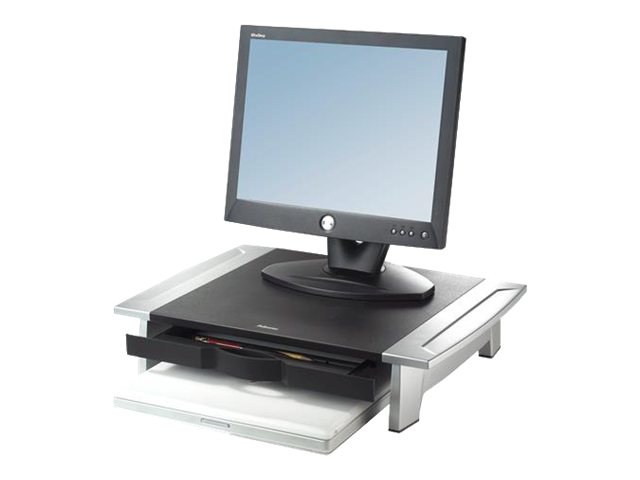 Fellowes Office Suites 71,1 cm (28") Tisch/Bank Schwarz, Silber