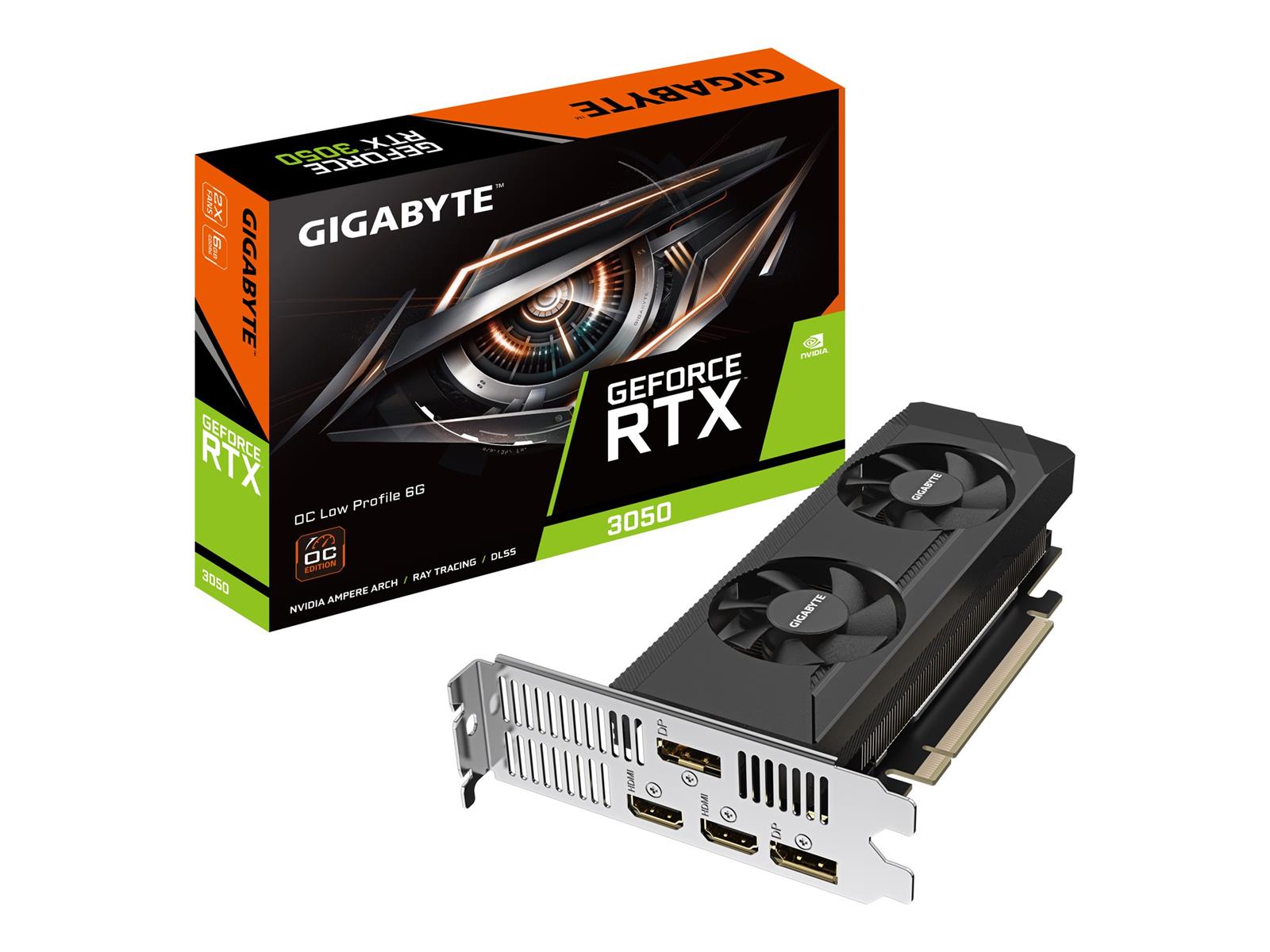 GIGABYTE GeForce RTX 3050 OC Low Profile 6G NVIDIA 6 GB GDDR6
