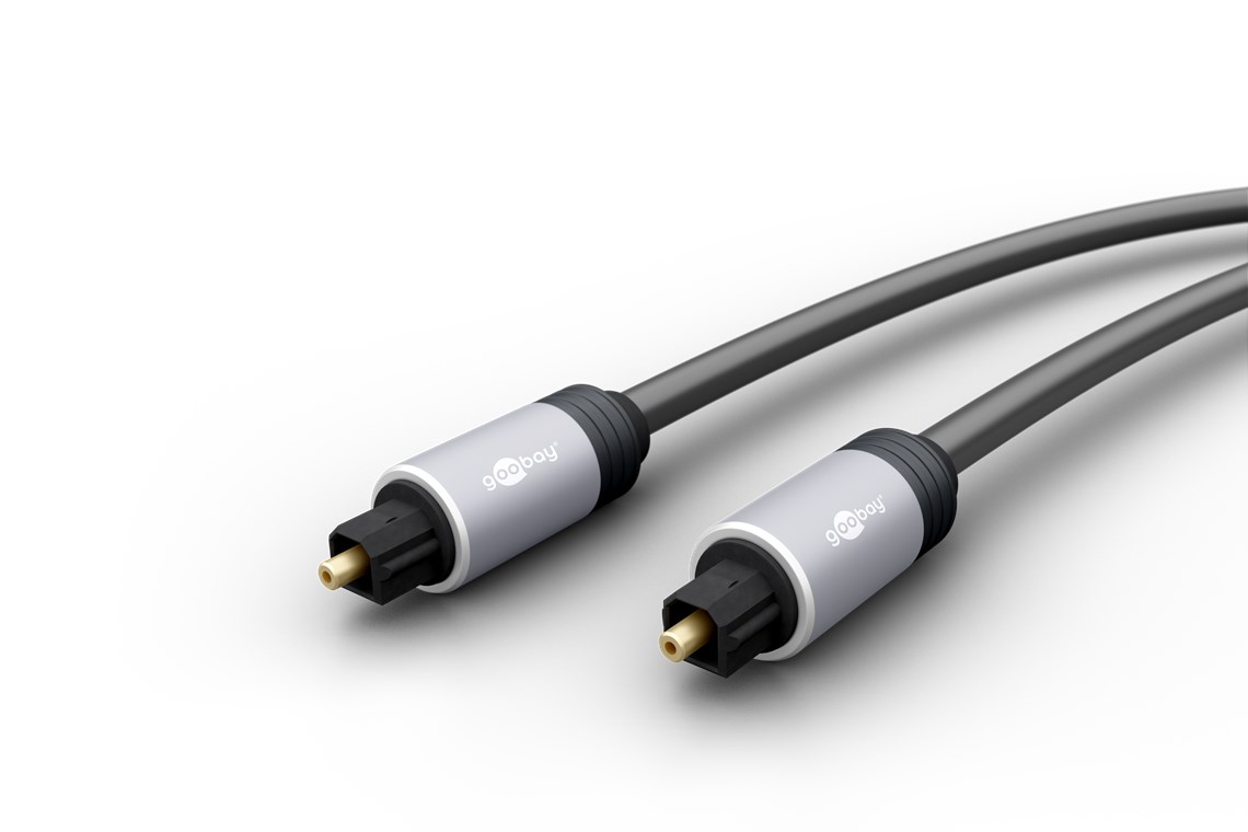 Toslink-Kabel mit Metallsteckern Toslink-Kabel mit Metallsteckern