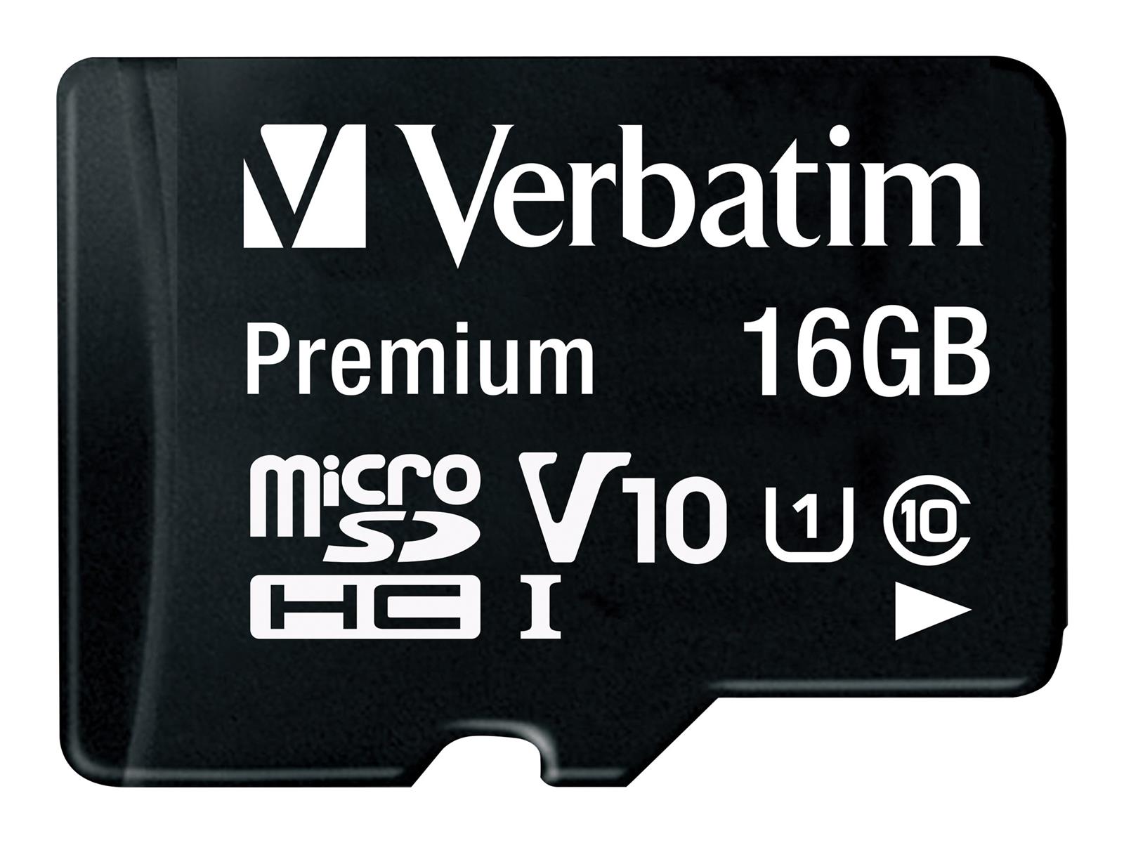 Verbatim Premium 16 GB MicroSDHC Klasse 10