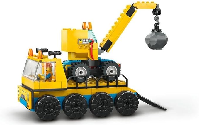 LEGO City   Baufahrzeuge und Kran mit Abrissbirne     60391