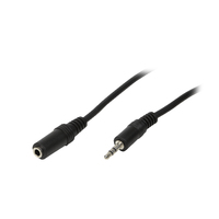 LogiLink 3.5mm - 3.5mm, 3m Audio-Kabel Schwarz