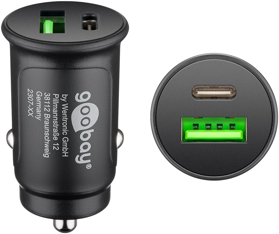 Dual-USB Auto-Schnellladegerät USB-C™ PD (Power Delivery) (27 W)
