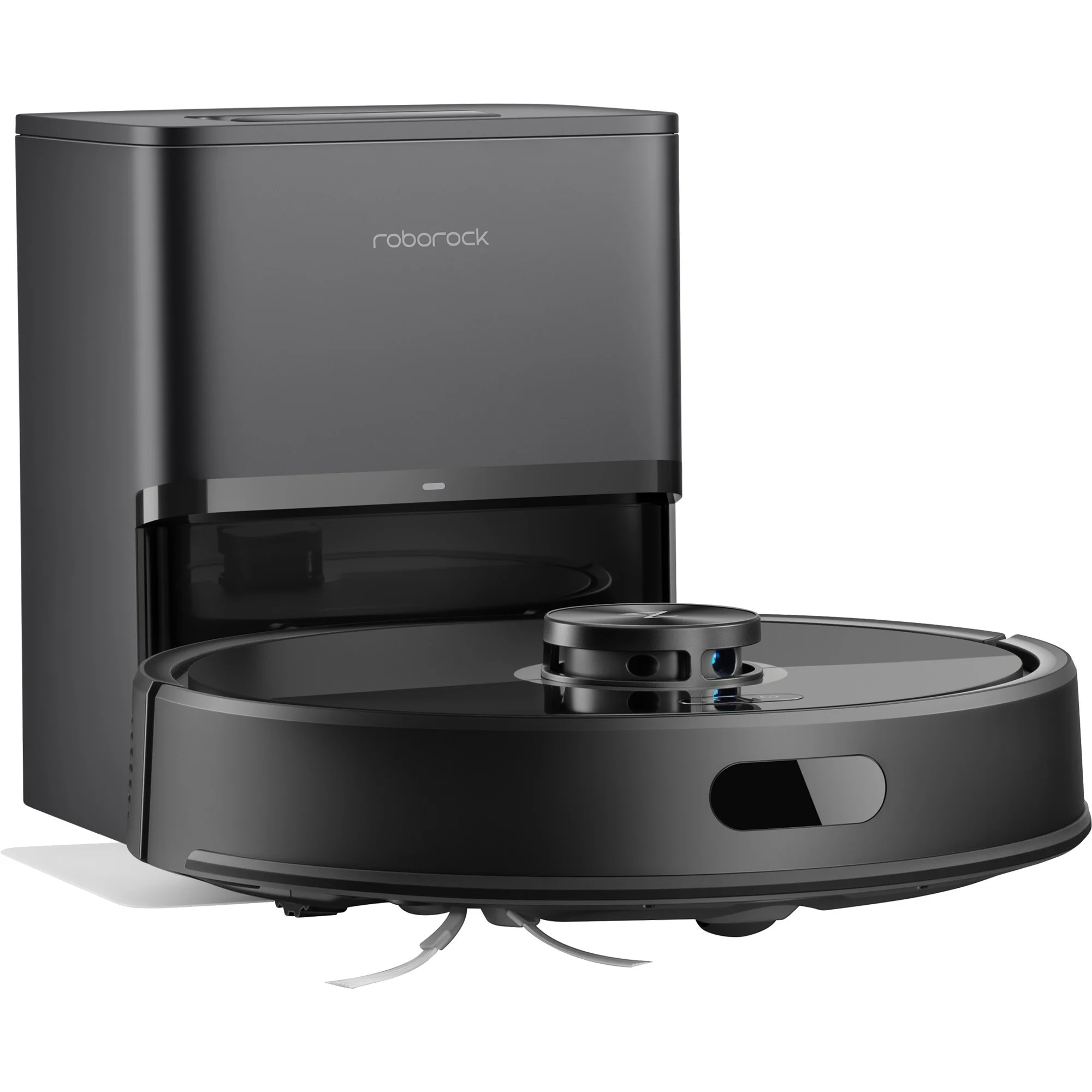 Roborock Q7 TF+, Saugroboter (schwarz, Mit RockDock Plus Dockingstation)