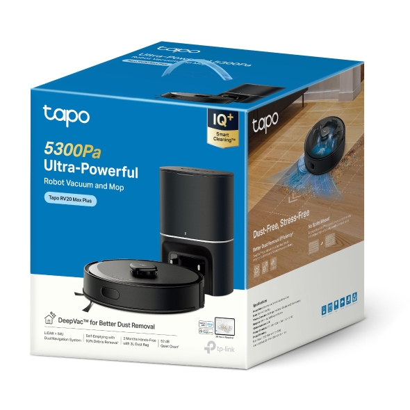 TP-Link Tapo RV30 Max Plus 0,3 l Staubbeutel Schwarz TP-Link Tapo RV30 Max Plus 0,3 l Staubbeutel Schwarz