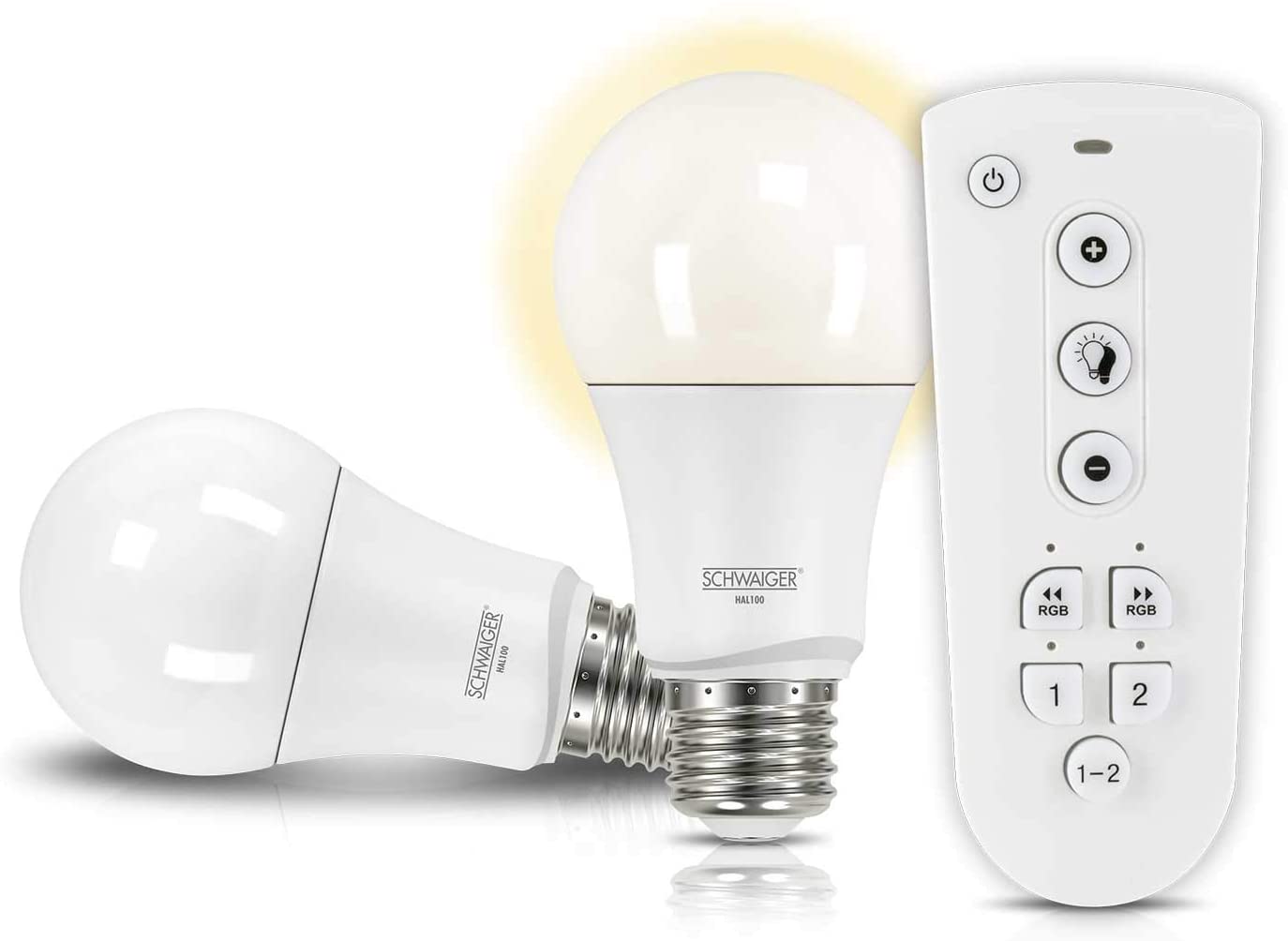 Schwaiger HALSET100 - Intelligente Glühbirne - Weiß - ZigBee - LED - E27 - Warmweiß