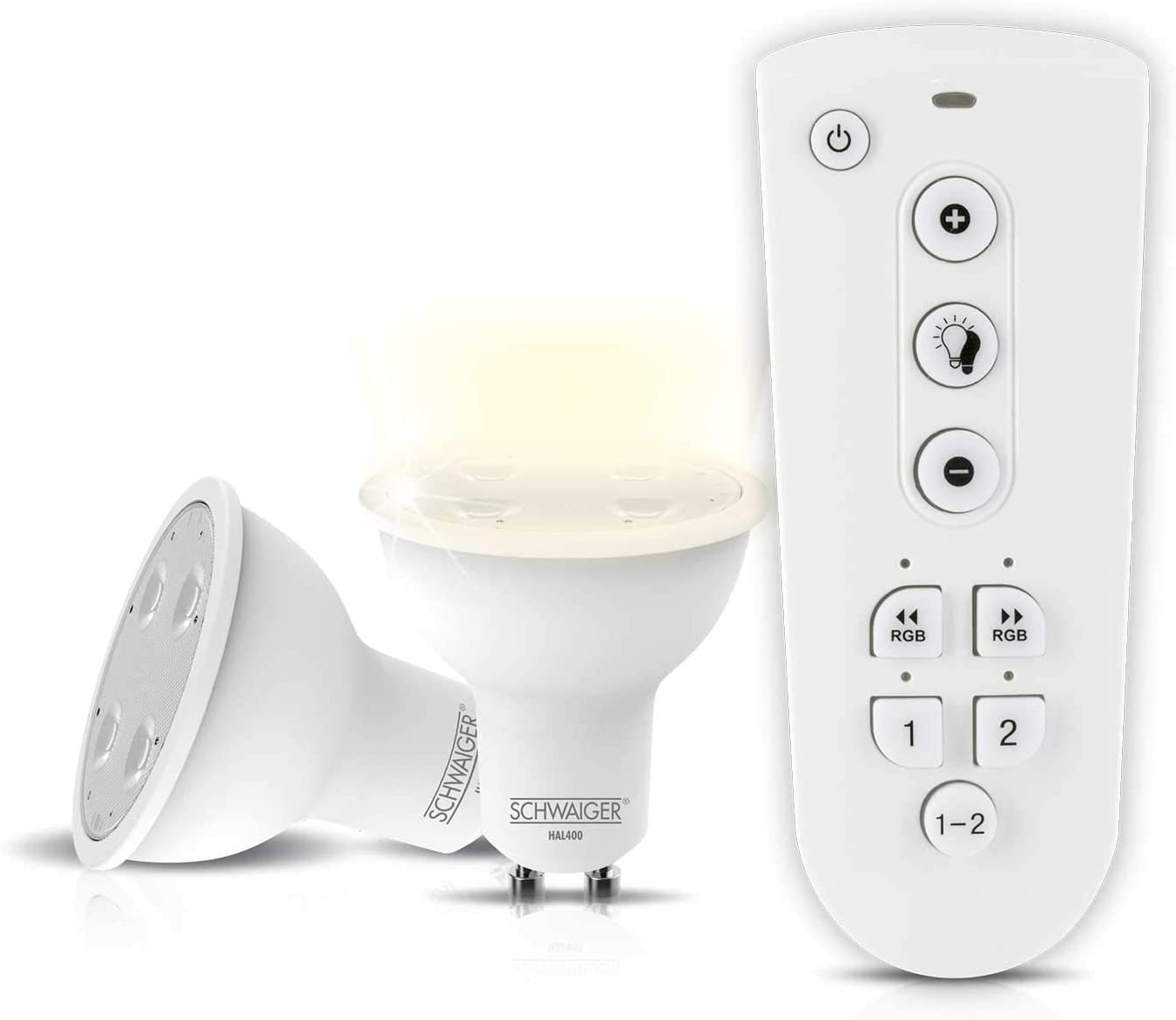 Schwaiger HALSET400 - Intelligente Glühbirne - Weiß - ZigBee - LED - GU10 - Warmweiß