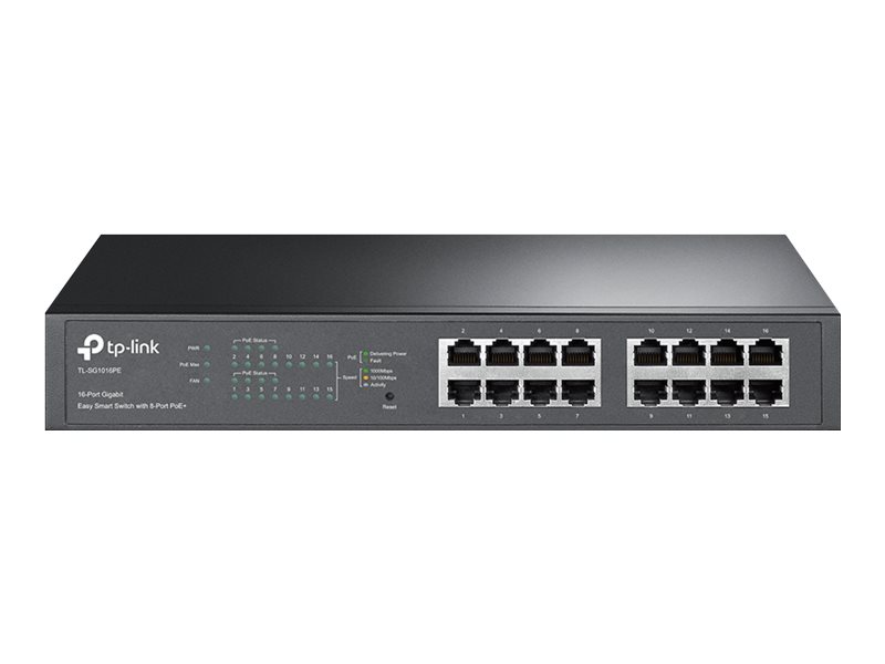 TP-Link 16-Port Gigabit Easy Smart Switch mit 8-Port PoE+