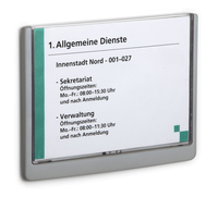 DURABLE Türschild ClckSignA5 210x148,5 Kleben/Schr. graphit