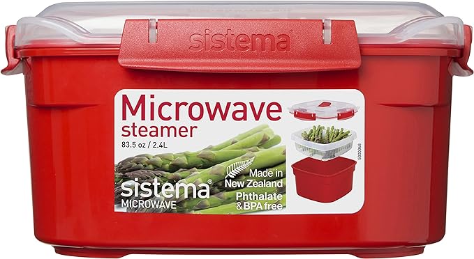 sistema Mikrowellen-Dampfgarer mit Korb 2,4 l rot sistema Mikrowellen-Dampfgarer mit Korb 2,4 l rot