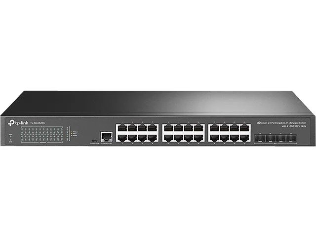TP-Link Omada SG3428X Netzwerk-Switch Managed L2+/L3 Gigabit Ethernet (10/100/1000) 1U Schwarz