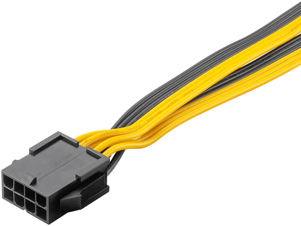 Netzteil-Kabel 8-Pin-Buchse auf Dual 6+2-Stecker für PCIe