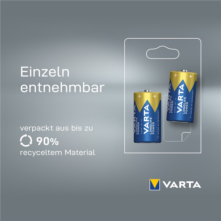 Varta High Energy - Batterie 2 x C - Alkalisch Varta High Energy - Batterie 2 x C - Alkalisch