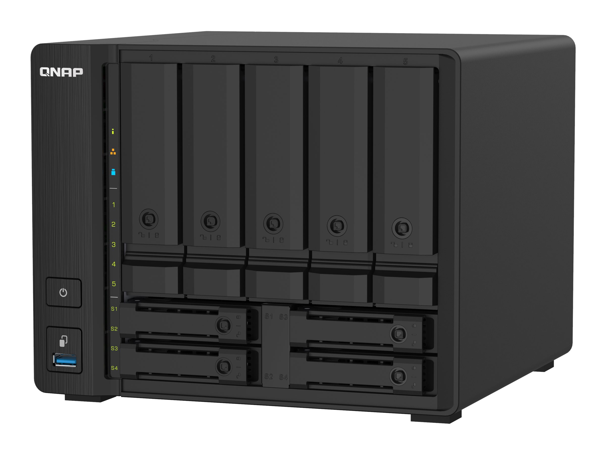 QNAP TS-932PX NAS Tower Annapurna Labs Alpine AL-324 4 GB DDR4 0 TB QNAP Turbo System Schwarz