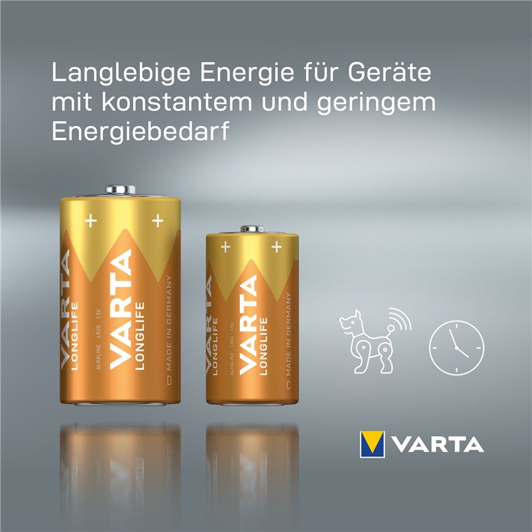 Varta Longlife 04120 - Batterie 2 x D - Alkalisch Varta Longlife 04120 - Batterie 2 x D - Alkalisch