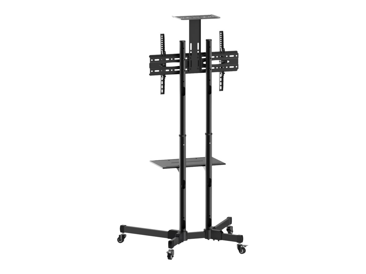 Techly Wagen - für Flachbildschirm / AV-Ausrüstung - Schwarz - Bildschirmgröße: 94-177.8 cm (37"-70")