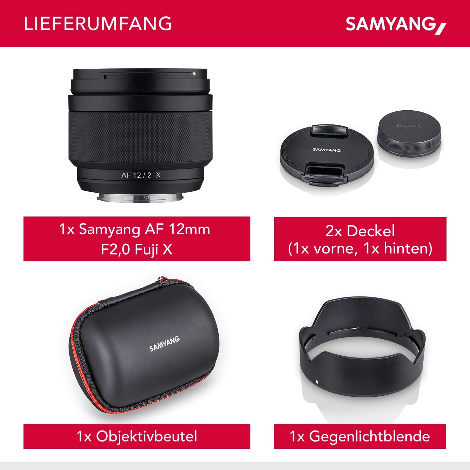 Samyang AF 12mm F2,0 Fuji X Objektiv - Autofokus Ultra Weitwinkel Festbrennweite für Fujifilm X-Mount APS-C lichtstark für Fuji X Mount Kameras X-T4 T3 X-T30 X-T20 X-E4 XE3 X-Pro 3 X-H1 Wetterschutz