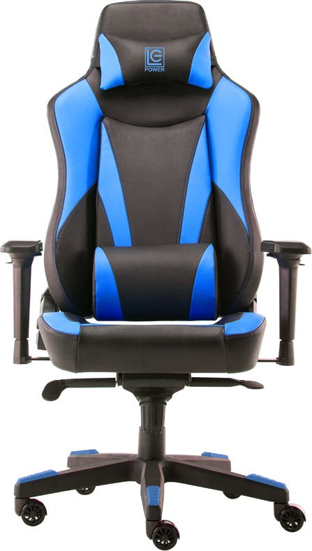 LC-Power LC-GC-701BBL - Gepolsterter Sitz - Gepolsterte Rückenlehne - Schwarz - Blau - Schwarz - Blau - Metall - Kunststoff - Kunstleder - Schaum