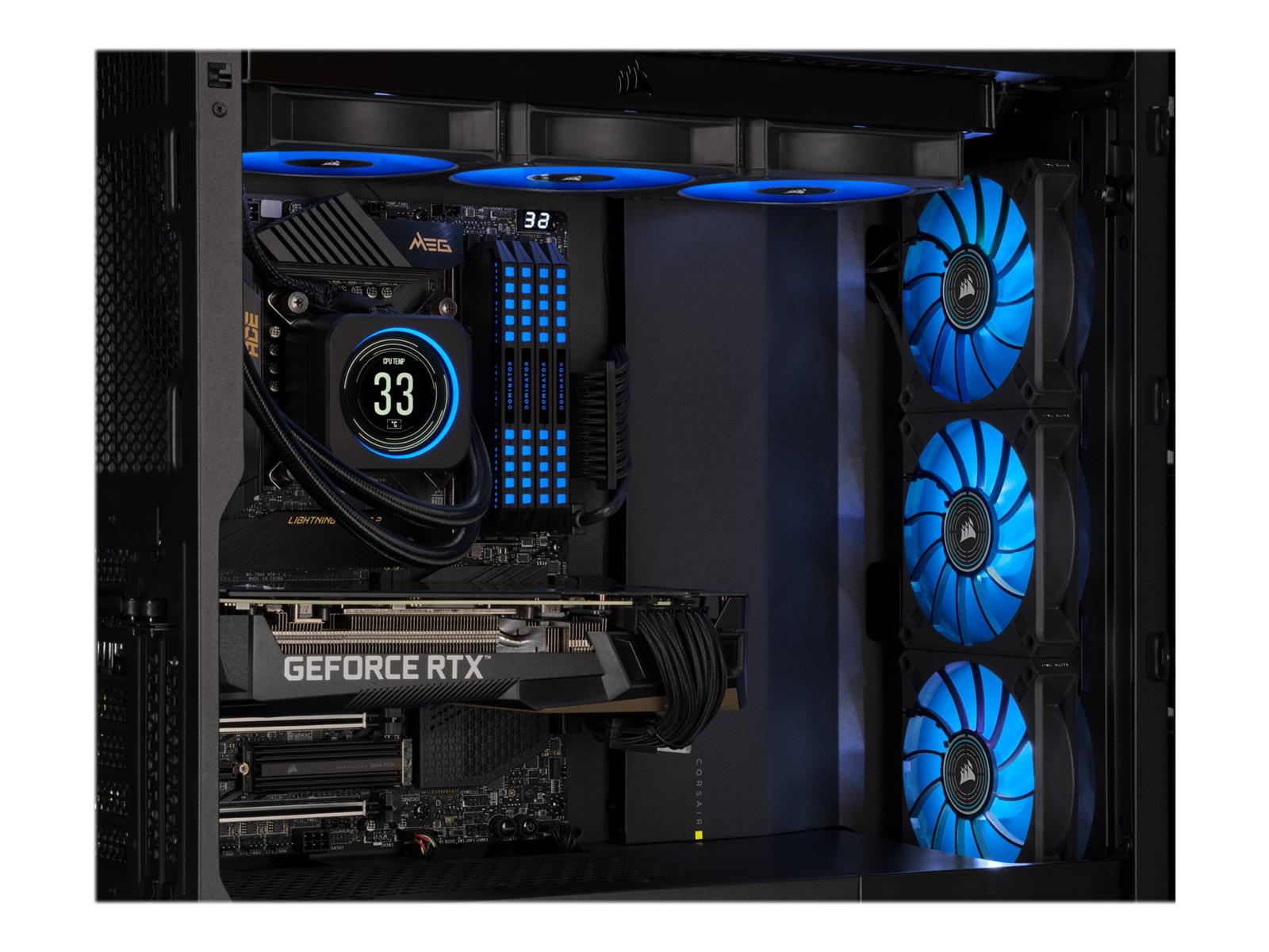 Corsair ML140 LED ELITE Computergehäuse Ventilator 14 cm Schwarz 1 Stück(e)