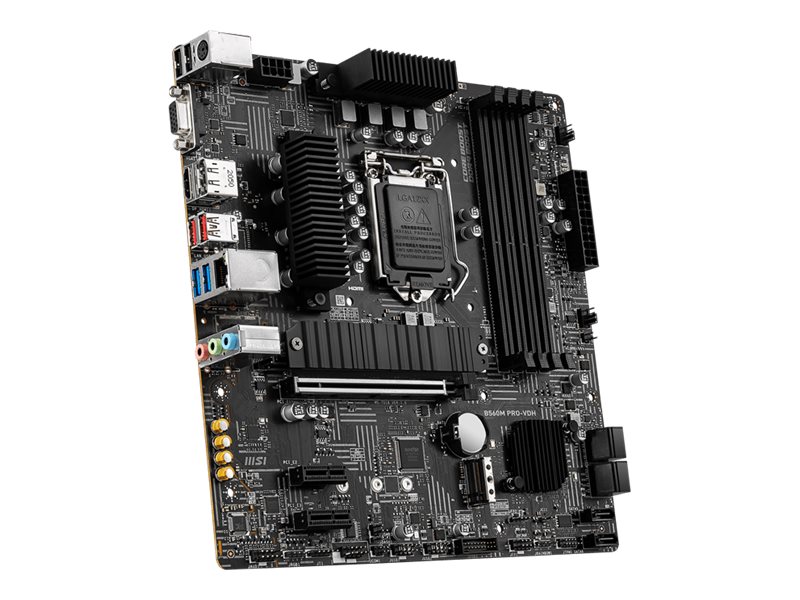 MSI B560M PRO-VDH - Motherboard - micro ATX - LGA1200-Sockel - B560 Chipsatz - USB 3.2 Gen 1, USB 3.2 Gen 2 - 2.5 Gigabit LAN - Onboard-Grafik (CPU erforderlich)