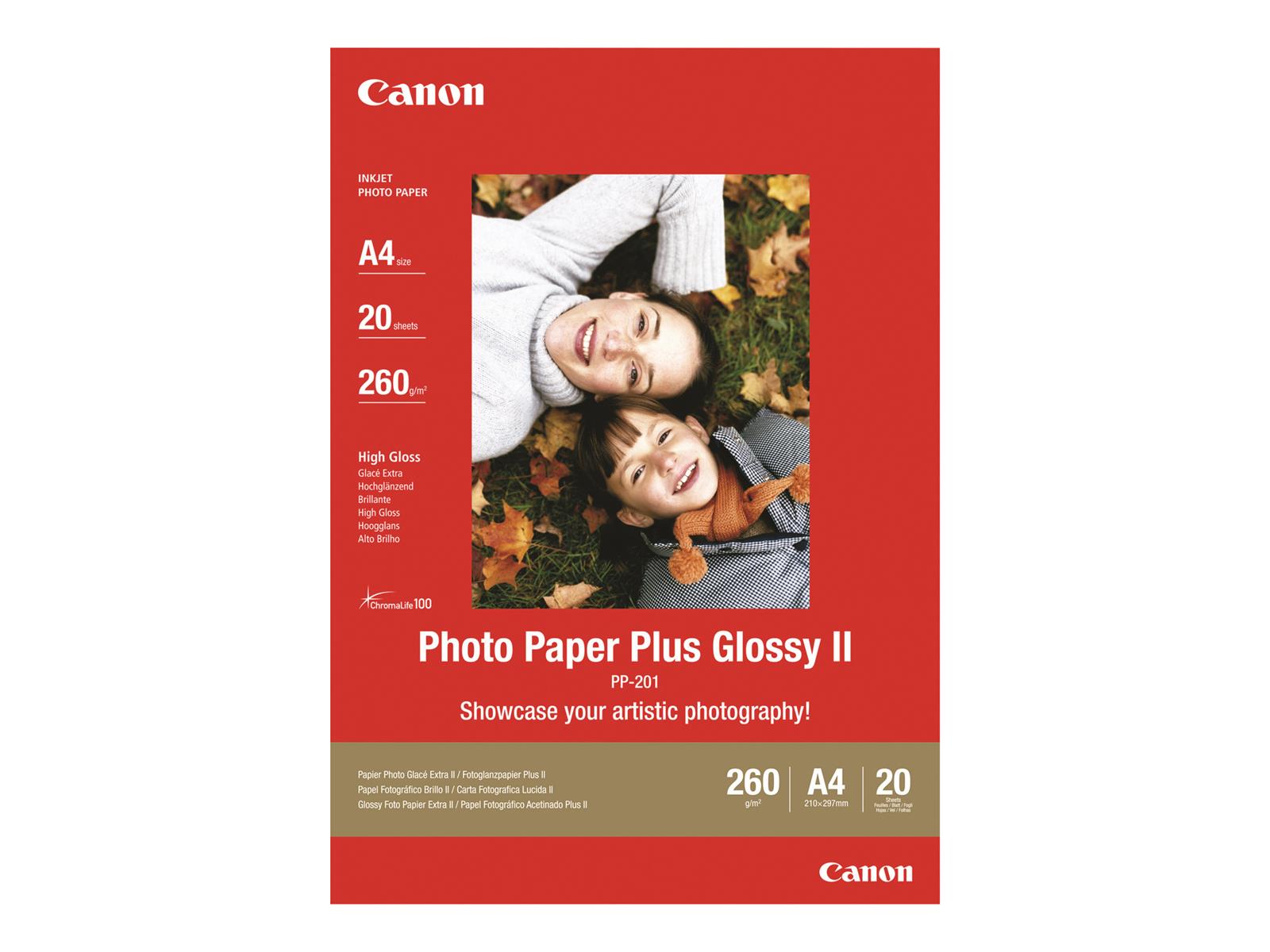 Canon PP-201 Glossy II Fotopapier Plus A4 – 20 Blatt