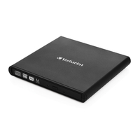 Verbatim Slimline CD/DVD Optisches Laufwerk DVD-RW Schwarz