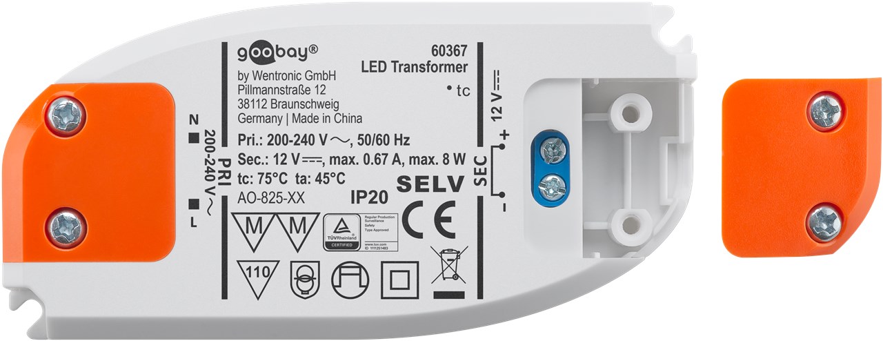 LED-Trafo 12 V/8 W LED-Trafo 12 V/8 W