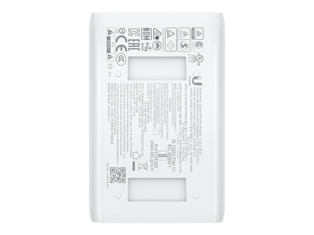 Ubiquiti U-POE-AT PoE-Adapter Gigabit Ethernet