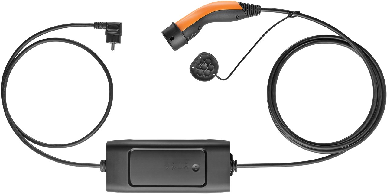 Mobile Ladestation Basic, Typ 2, Schutzkontakt, bis zu 2,3 kW, 6 m Mobile Ladestation Basic, Typ 2, Schutzkontakt, bis zu 2,3 kW, 6 m